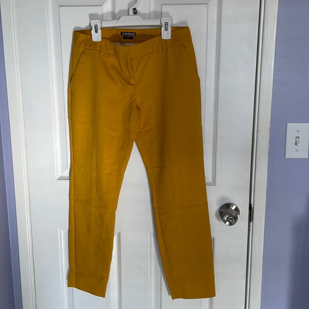 Express yellow suit pant size 4r